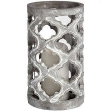 Load image into Gallery viewer, Large Stone Patterned Candle Holder
