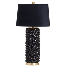 Load image into Gallery viewer, Barbro Table Lamp With Black Velvet Shade
