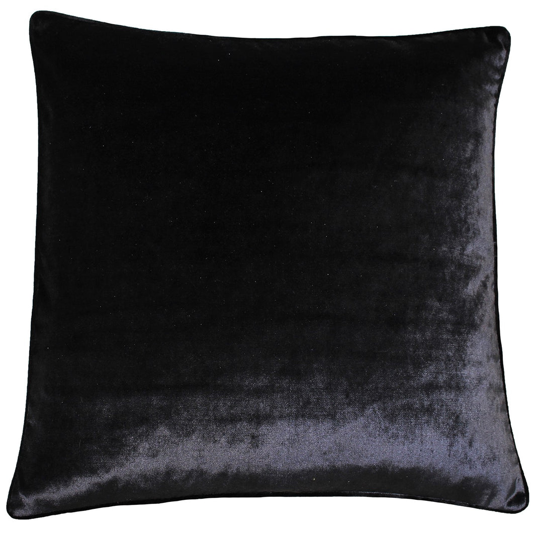 Paoletti Luxe Velvet Black Cushion