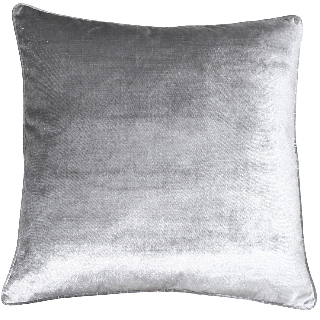 Paoletti Luxe Velvet Silver Cushion